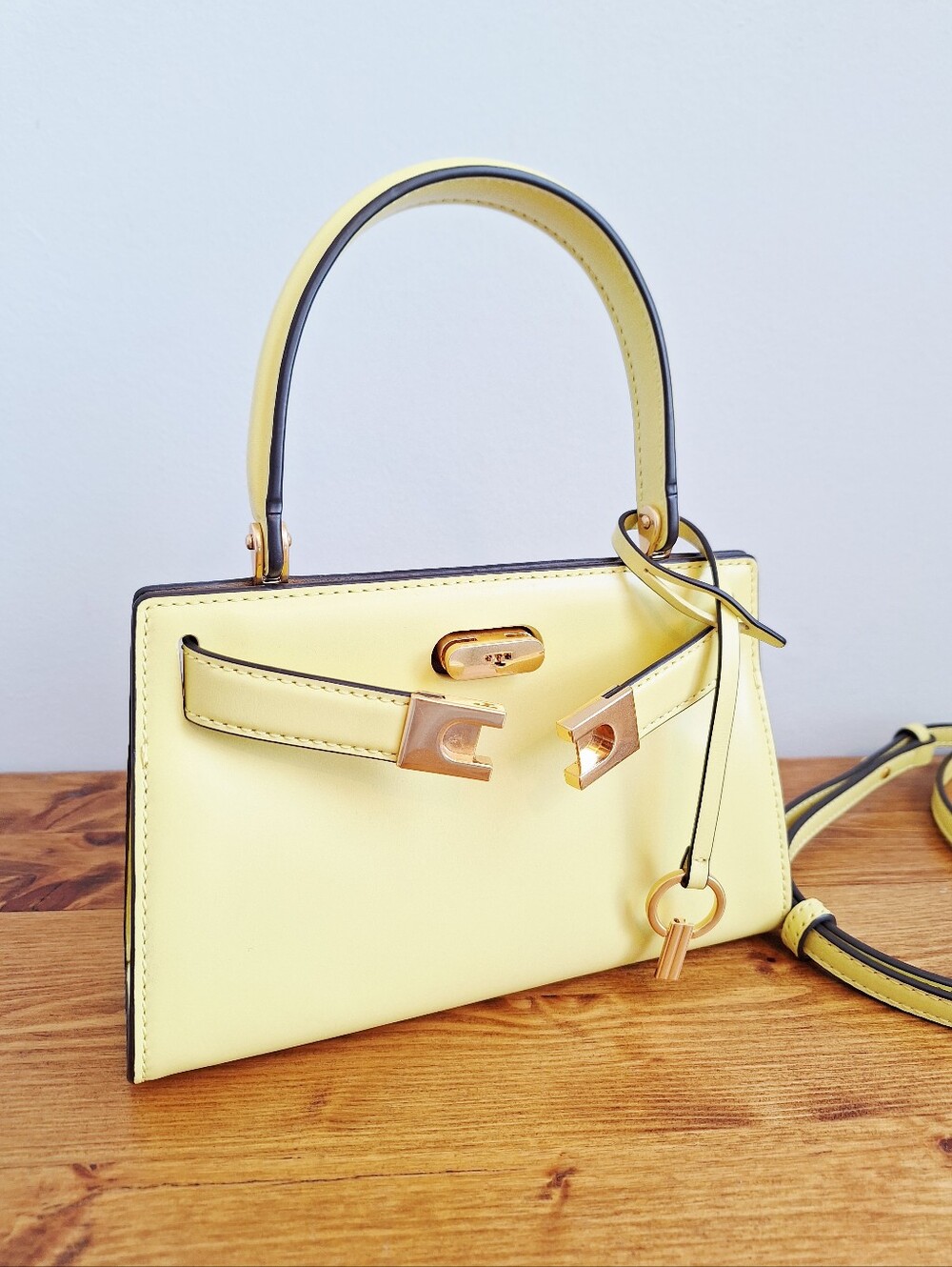 Tory Burch Lee Radziwill Petite Mini Bag - Butter Yellow - Picture 3 of 11